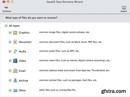 EaseUS Data Recovery Wizard 9.9 (Mac OS X)