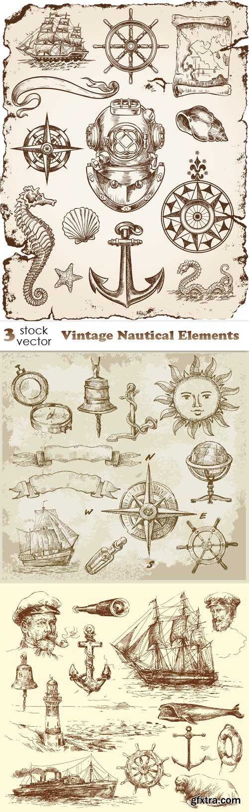 Vectors - Vintage Nautical Elements