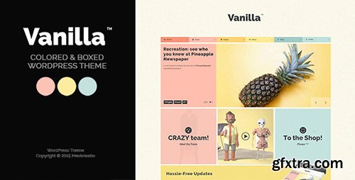 ThemeForest - Vanilla v1.0.0 - Boxed & Colored WordPress Theme - 12292876