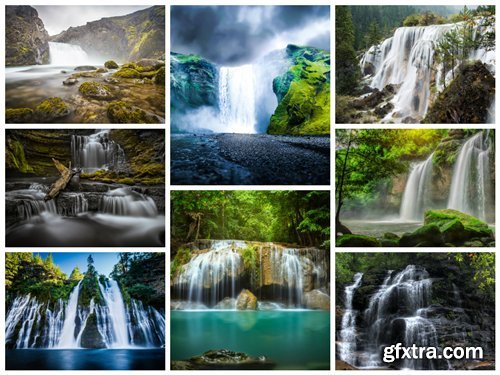 60 Wallpapers with Waterfalls Set