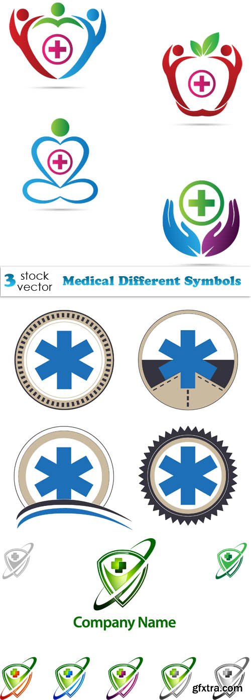 Vectors - Medical Different Symbols
