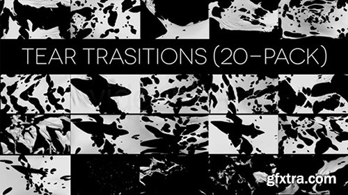 Videohive Tear Transitions (Pack of 20) 6267581