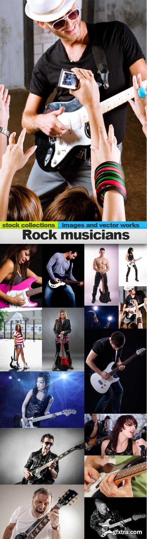 Rock musicians, 15 x UHQ JPEG