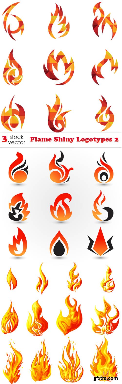 Vectors - Flame Shiny Logotypes 2