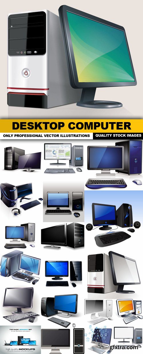 Desktop Computer - 20 Vector