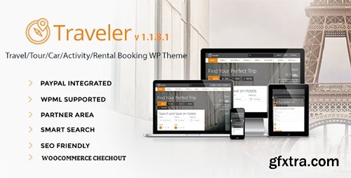 ThemeForest - Traveler v1.1.8.1 - Travel/Tour/Booking WordPress Theme - 10822683