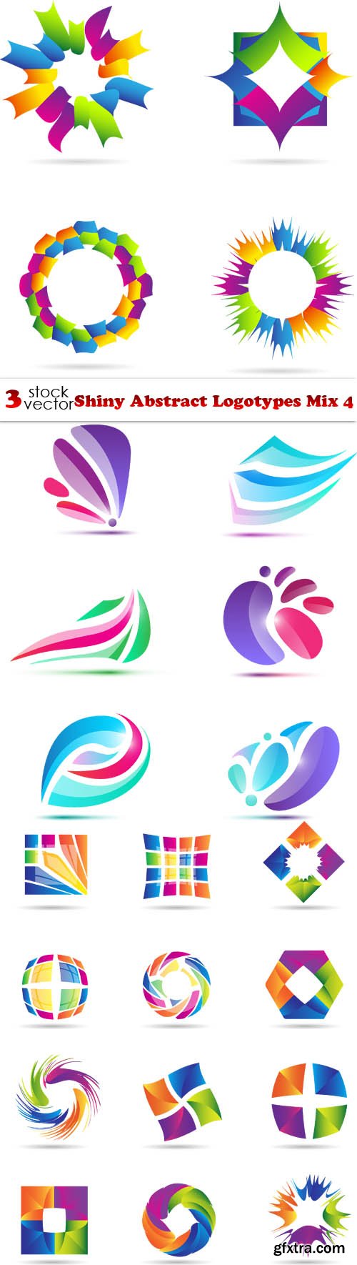 Vectors - Shiny Abstract Logotypes Mix 4