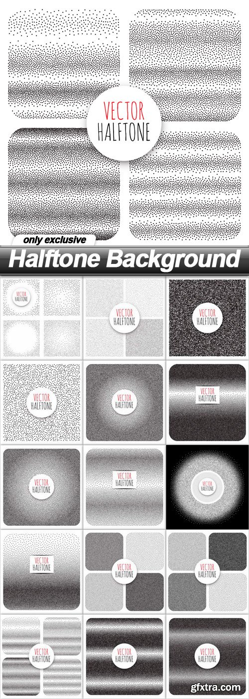 Halftone Background - 15 EPS