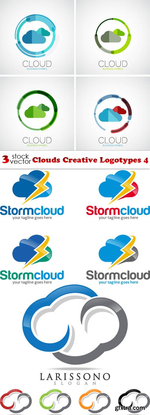 Vectors - Clouds Creative Logotypes 4