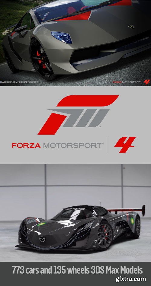Forza Motorsport 4 - Complete Collection Car & Drive Out 3DMax Models