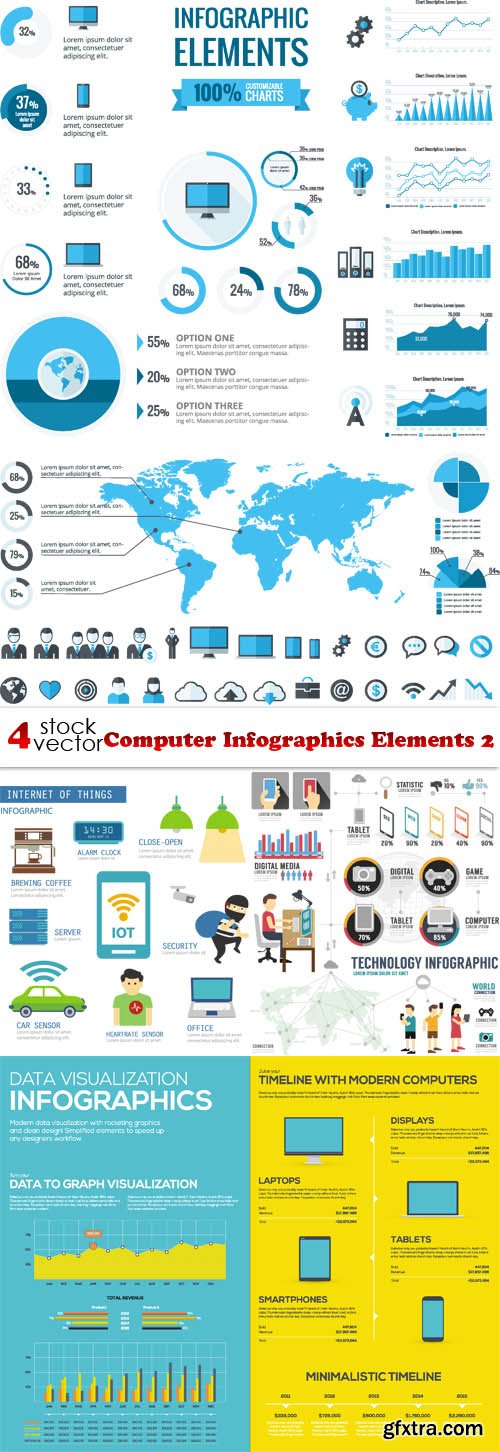 Vectors - Computer Infographics Elements 2