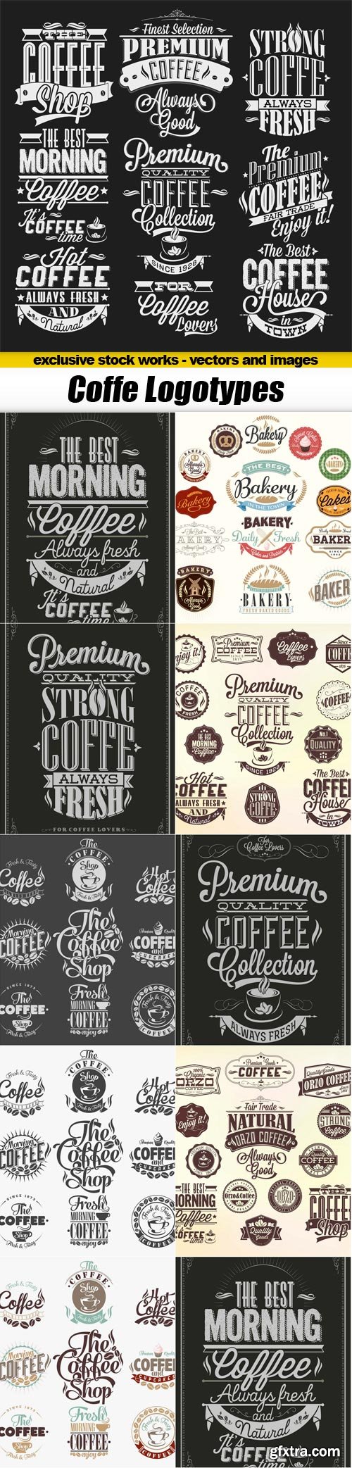 Coffe Logotypes - 10x EPS