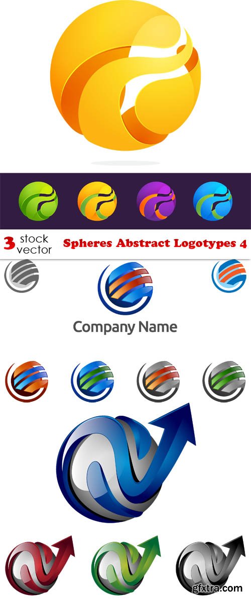 Vectors - Spheres Abstract Logotypes 4