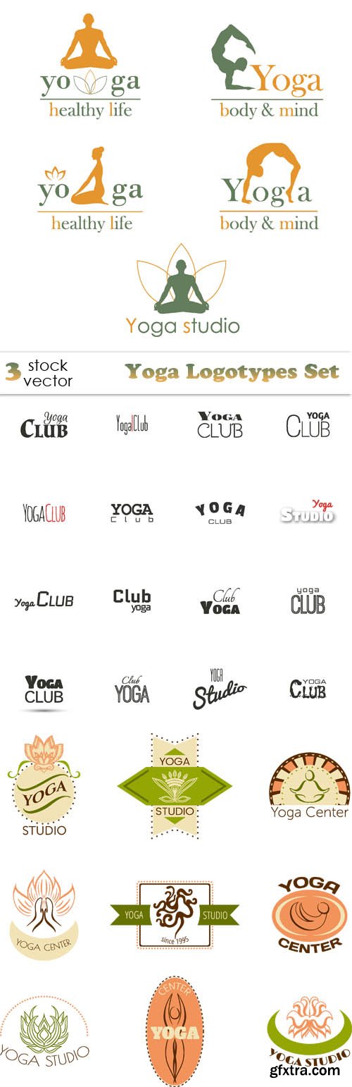 Vectors - Yoga Logotypes Set