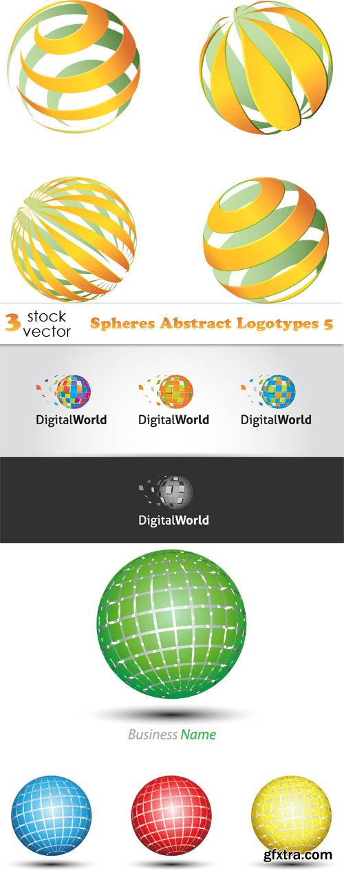 Vectors - Spheres Abstract Logotypes 5