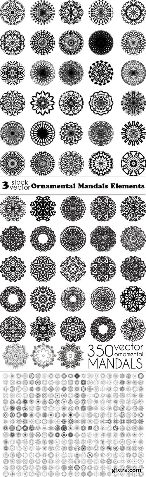 Vectors - Ornamental Mandalas Elements