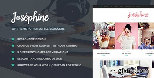 ThemeForest - Josephine v1.1.1 - WordPress Theme For Lifestyle Bloggers - 11020235