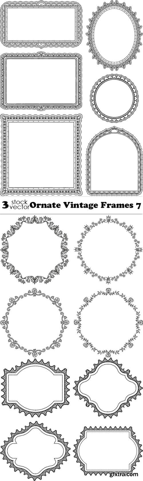 Vectors - Ornate Vintage Frames 7