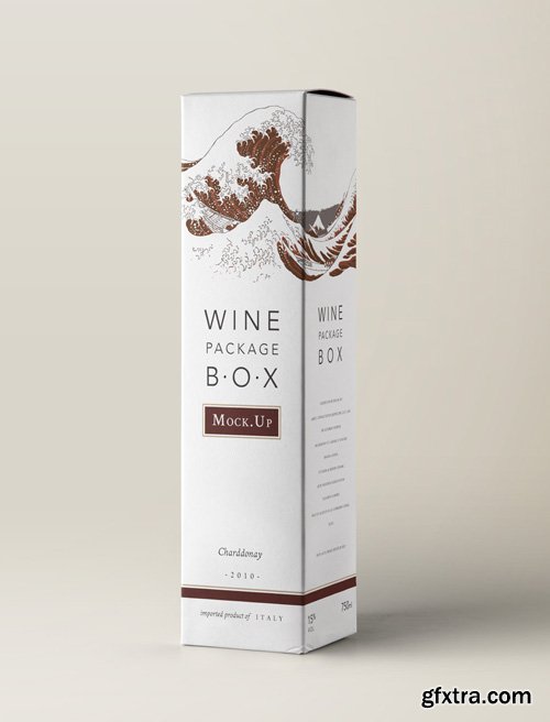 Psd Wine Box Packaging Mockup