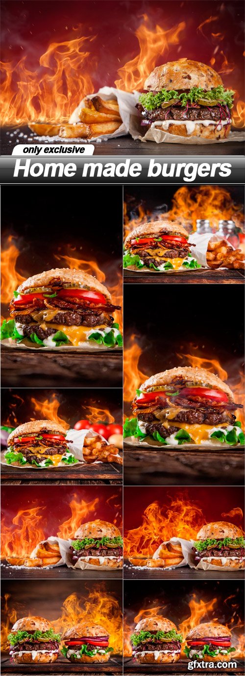 Home made burgers - 8 UHQ JPEG