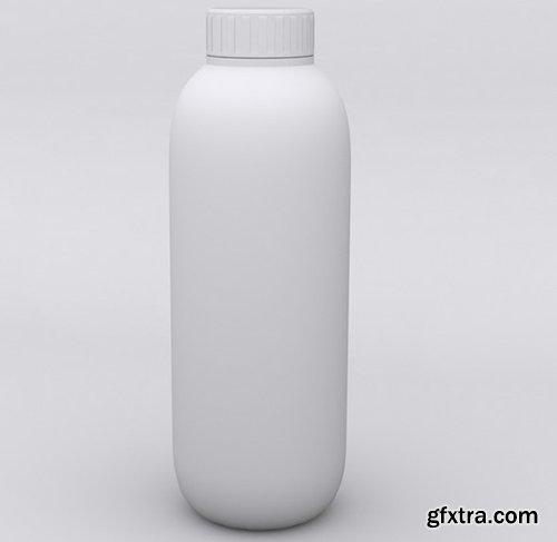 Molded Plastic Bottle - 3dOcean 14719672