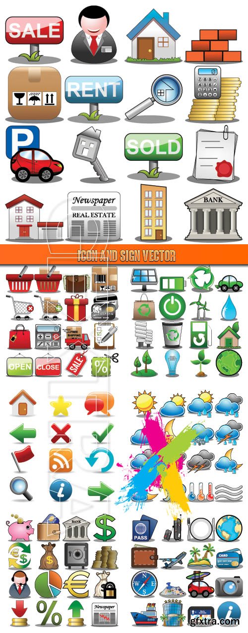 Icon and Sign vector