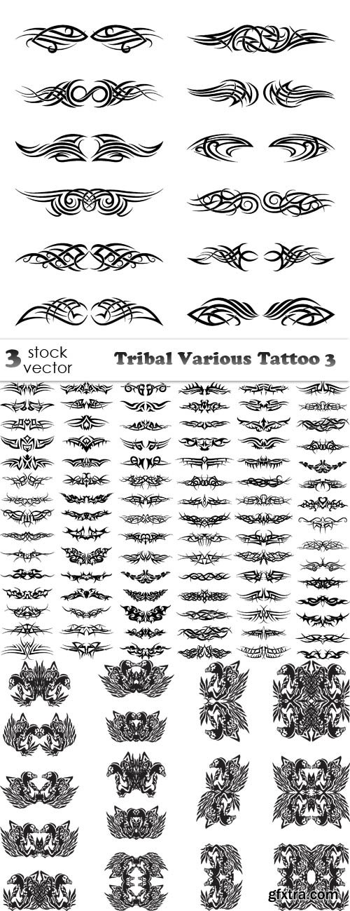 Vectors - Tribal Various Tattoo 3