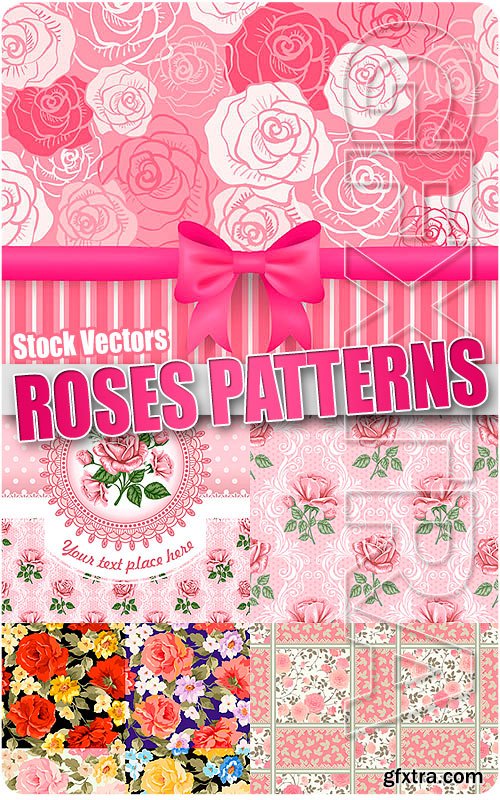 Roses patterns - Stock Vectors