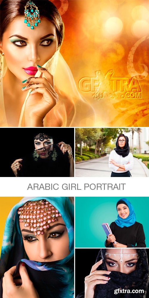 Amazing SS - Arabic Girl Portrait, 25xJPG