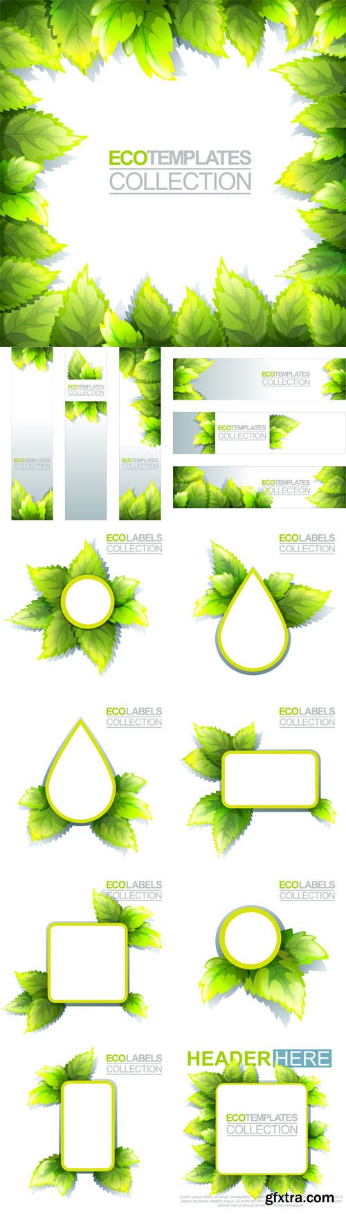 Vector Set - Eco Banners and Labels
