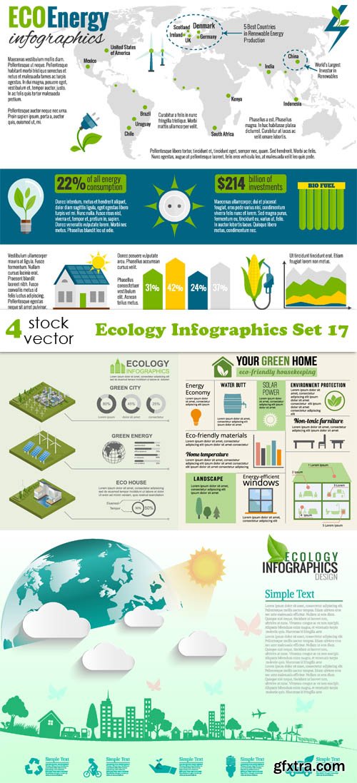 Vectors - Ecology Infographics Set 17