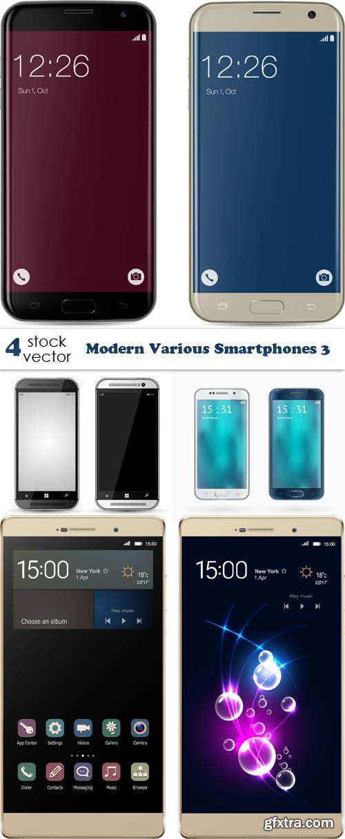 Vectors - Modern Various Smartphones 3