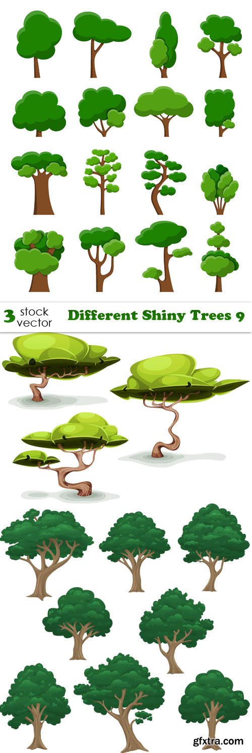 Vectors - Different Shiny Trees 9