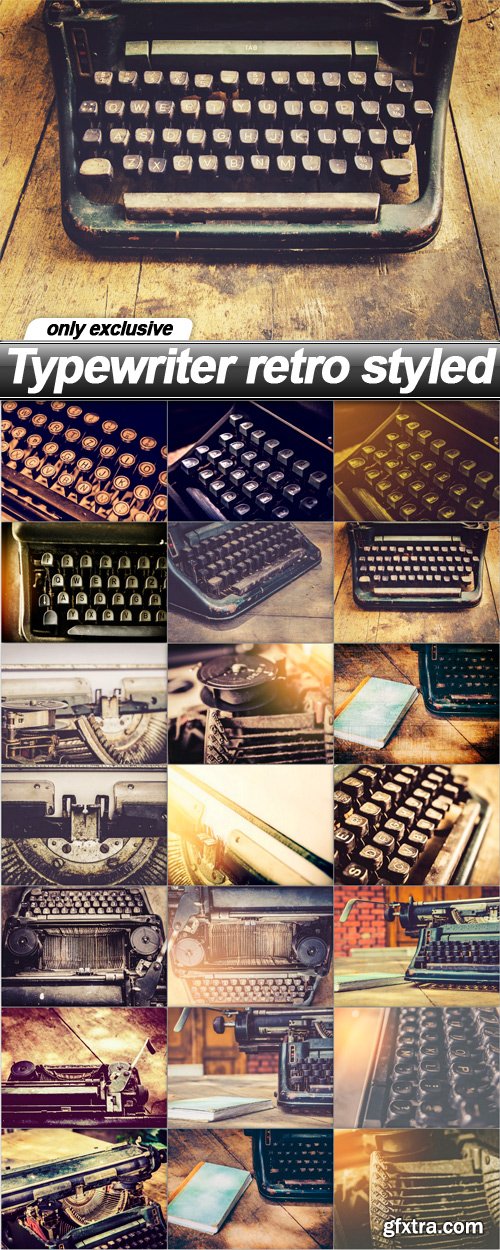 Typewriter retro styled - 21 UHQ JPEG