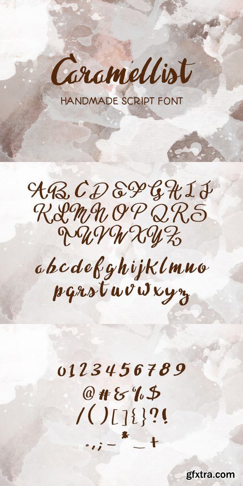 CM - Caramellist Handmade Script Font 664567