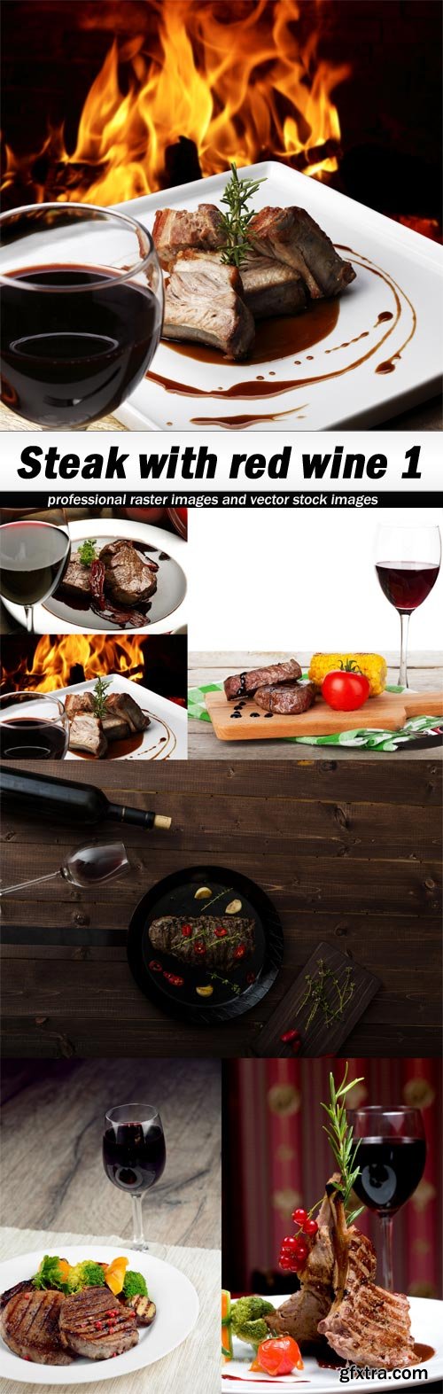 Steak with red wine 1-6xJPEGs