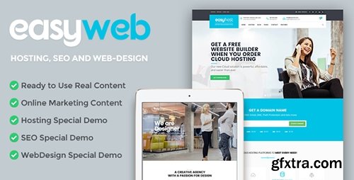 ThemeForest - EasyWeb v1.0.1 - WP Theme For Hosting, SEO and Web-design Agencies - 14881144
