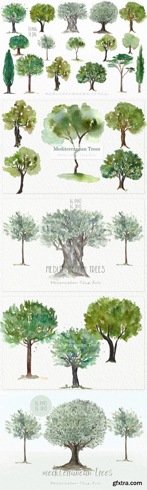 CM - Trees mediterranean clip art 548451