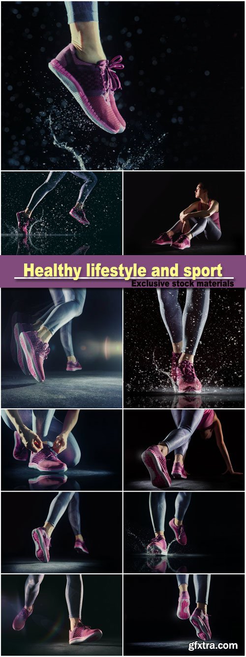 Healthy lifestyle and sport concepts, athlete\'s foot close-up