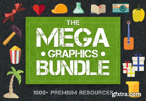 The Mega Graphics Bundle with 1000+ Premium Resources