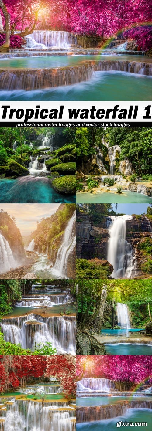 Tropical waterfall 1 - 8 UHQ JPEG