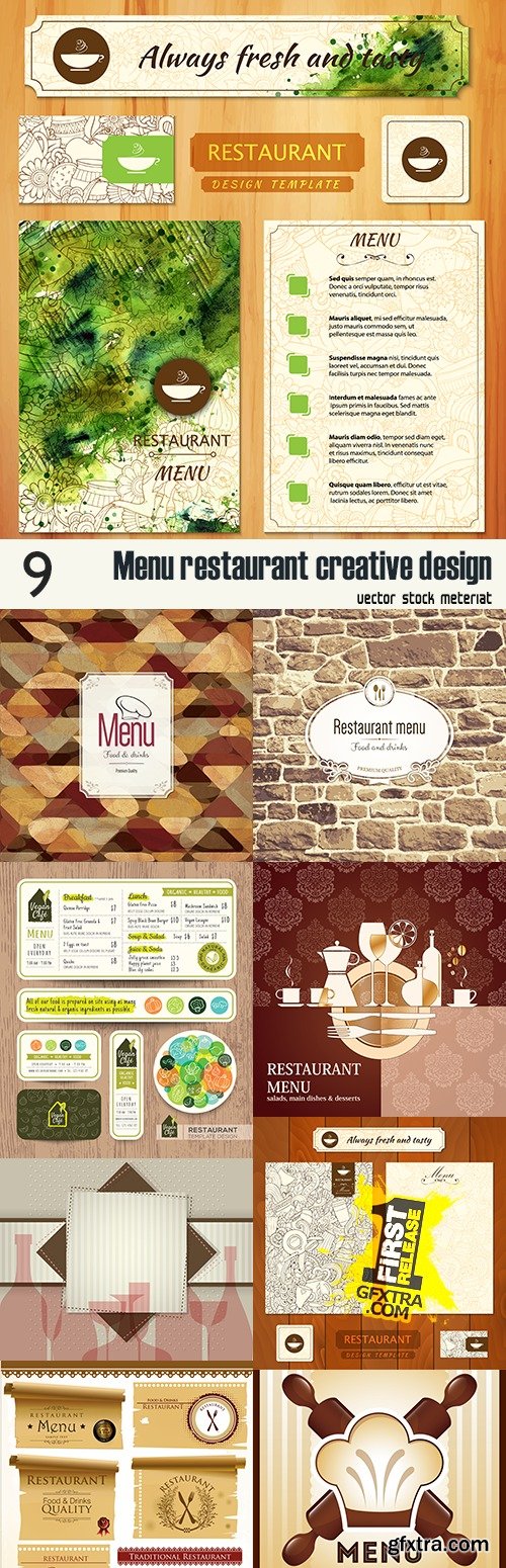 Menu restaurant creative design