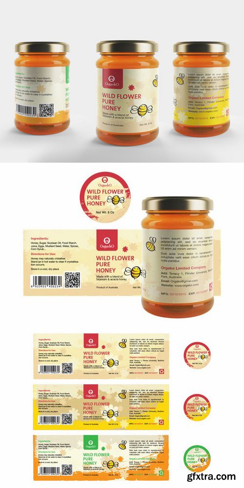 CM - Honey Packaging Design | Honey Label 700442