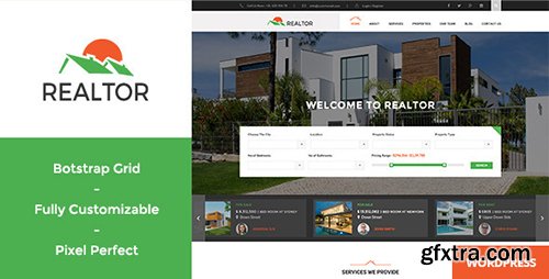 ThemeForest - Realtor v1.2.9 - Responsive Real Estate WordPress Theme - 12265112