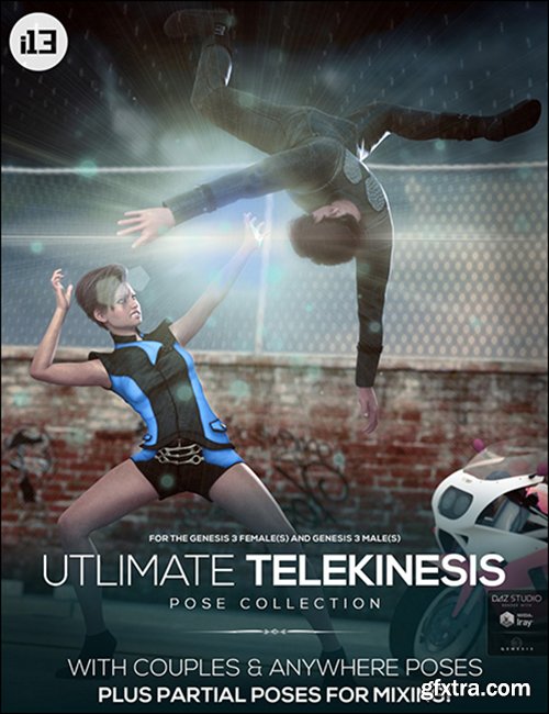 i13 Ultimate Telekinesis Pose Collection 33543 DAZ3D