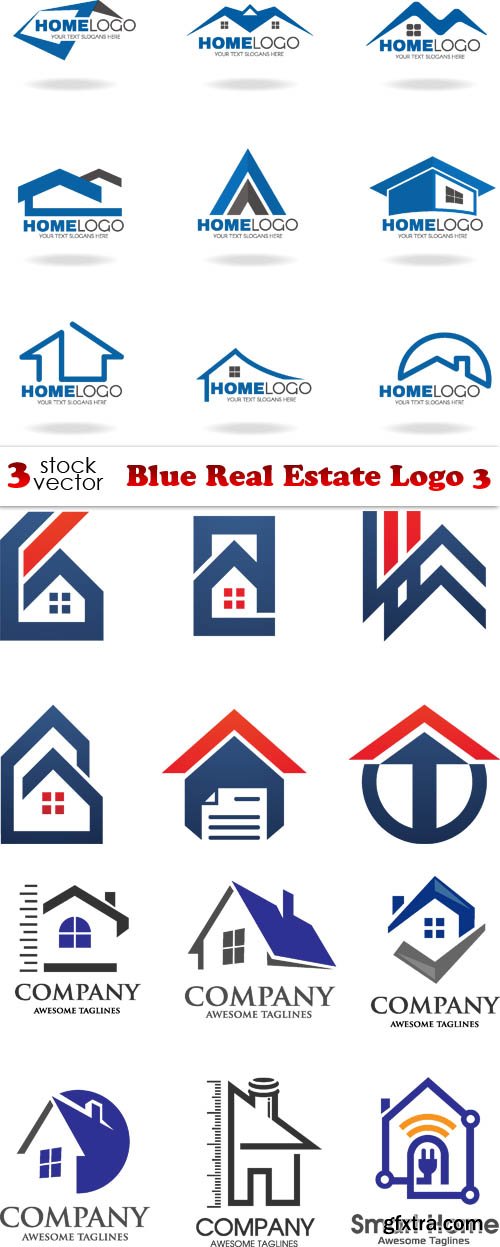 Vectors - Blue Real Estate Logo 3
