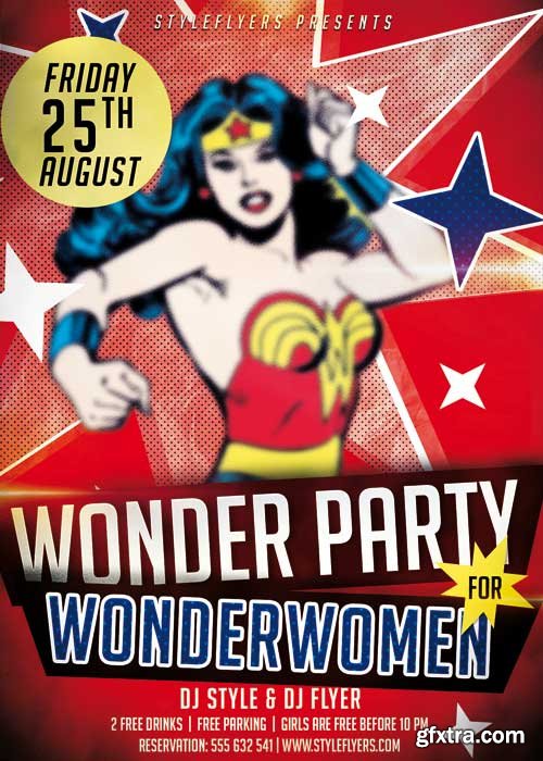 Wonder Party V1 PSD Flyer Template