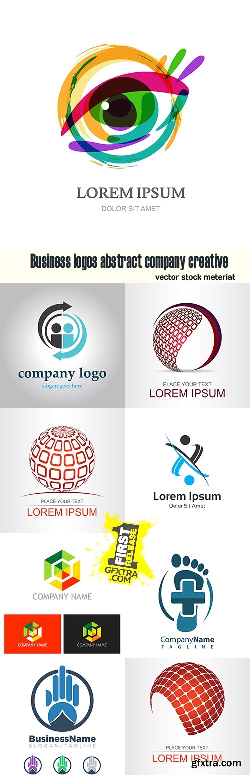 Business logos abstract company creative