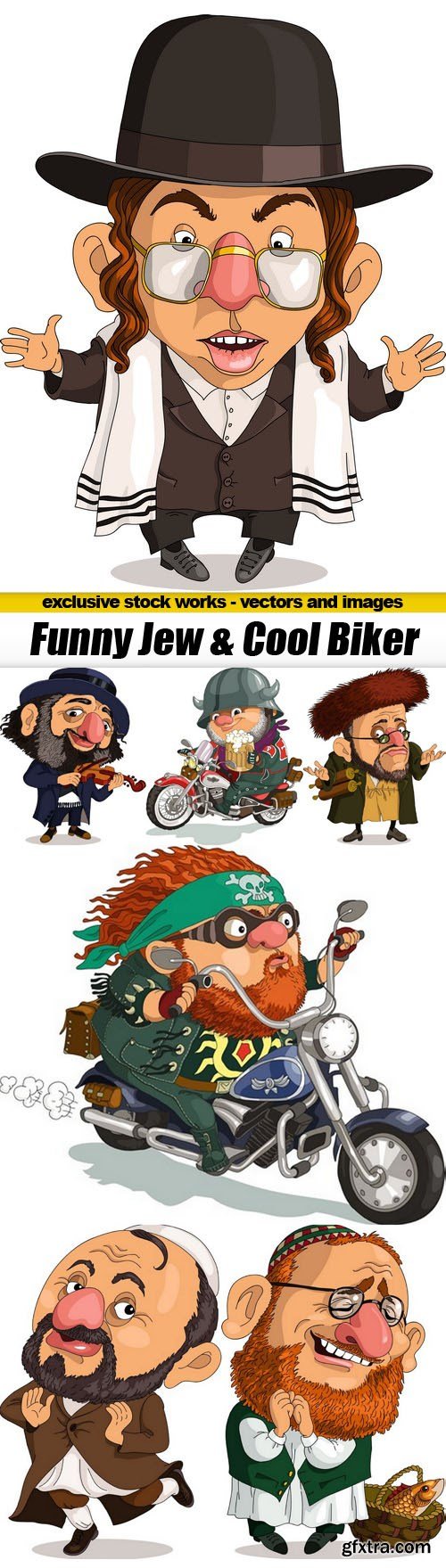 Funny Jew & Cool Biker - 7xEPS