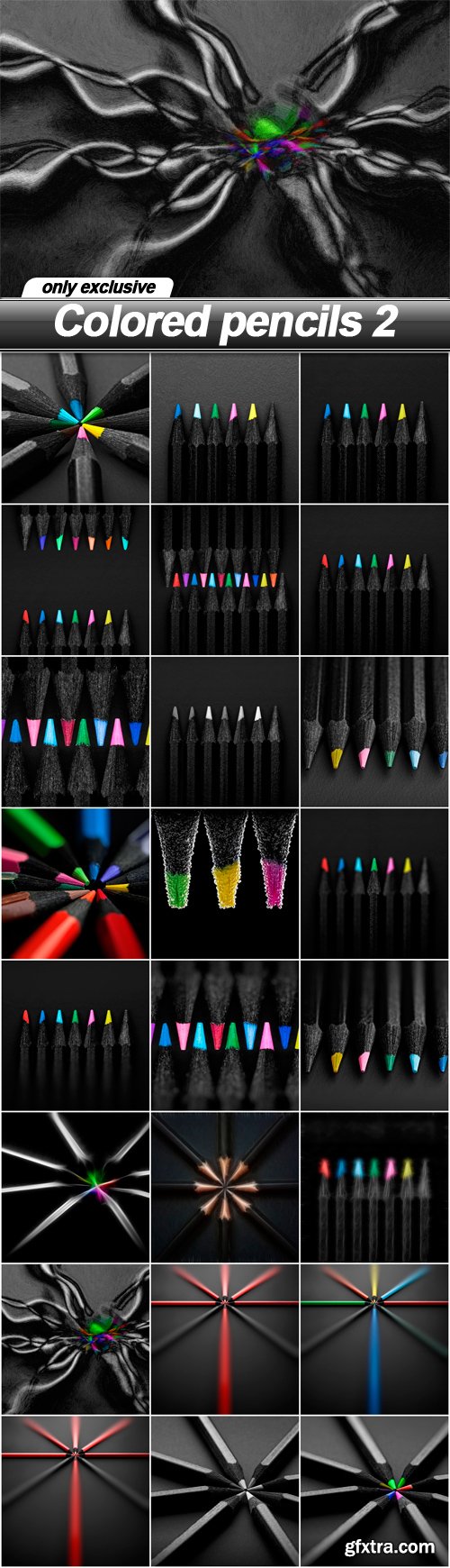 Colored pencils 2 - 24 UHQ JPEG
